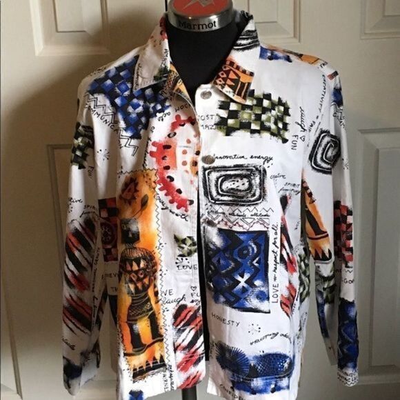 Chico’s Shaman Speaks Cotton Jacket - Picture 1 of 7
